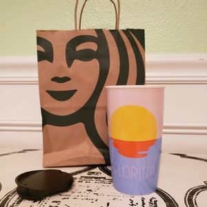 Strabucks Florida Tall Travel Tumbler w/Lid Cerami